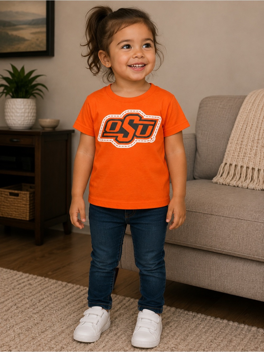 OSU Toddler Short Sleeve Tee in Bright Orange
